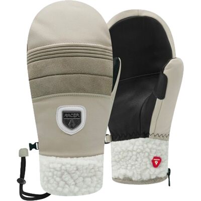 Racer - Moffole da sci impermeabili in pelle e Primaloft® - 90 Leather 2 Mitt Offwhite in Pelle - Taglia 7 - Beige Racer - Moffole da sci impermeabili in pelle e Primaloft® - 90 Leather 2 Mitt Offwhite in Pelle - Taglia 7 - Beige