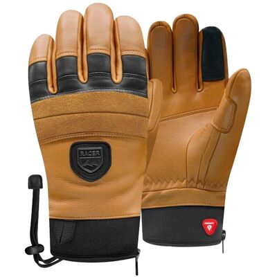 Racer - Guanti da sci impermeabili in pelle e Primaloft® - 90 Leather 3 Black/Brown in Pelle - Taglia XL - Marrone Racer - Guanti da sci impermeabili in pelle e Primaloft® - 90 Leather 3 Black/Brown in Pelle - Taglia XL - Marrone