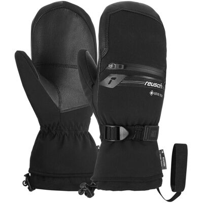 - Moufles impermeabili in GORE-TEX® - Reusch Down Spirit GORE-TEX® Jr Mitten Black/Silver in Pelle - Taglia Bambino 5 - Nero - Moufles impermeabili in GORE-TEX® - Reusch Down Spirit GORE-TEX® Jr Mitten Black/Silver in Pelle - Taglia Bambino 5 - Nero