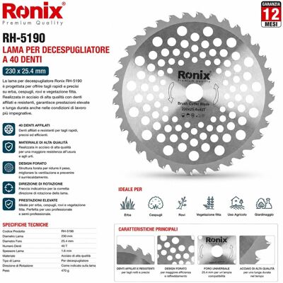 Ronix Lama per decespugliatore Ronix Lama per decespugliatore