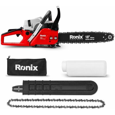 Ronix Motosega a benzina 1900w 45cm 49,3cc 7kg serbatoio da 550ml Ronix Motosega a benzina 1900w 45cm 49,3cc 7kg serbatoio da 550ml