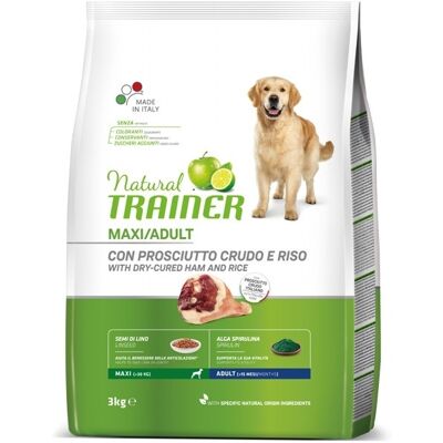 Cibo per cani Natural Trainer Maxi Prosciutto e Riso Cibo per cani Natural Trainer Maxi Prosciutto e Riso