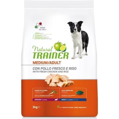 Natural Trainer - Cibo per cani pollo e riso - 3 Kg Natural Trainer - Cibo per cani pollo e riso - 3 Kg