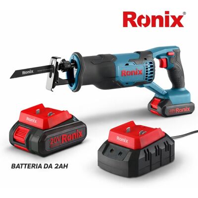 Ronix Seghetto alternativo a batteria 20v incl. 2ah Ronix Seghetto alternativo a batteria 20v incl. 2ah