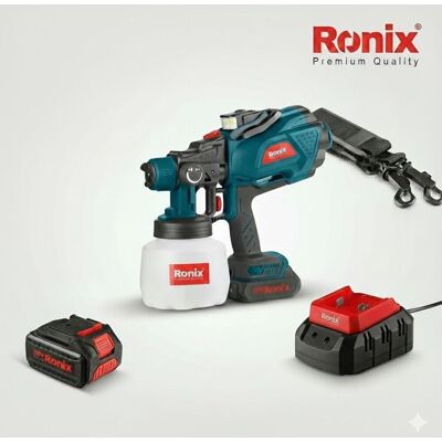 Ronix Pistola a spruzzo cordless da 20v 32000g/min 1batt. 2ah Ronix Pistola a spruzzo cordless da 20v 32000g/min 1batt. 2ah