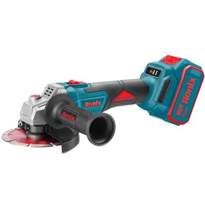 Ronix Mini smerigliatrice brushless 20v 125mm 2batt. 4ah incl. Ronix Mini smerigliatrice brushless 20v 125mm 2batt. 4ah incl.