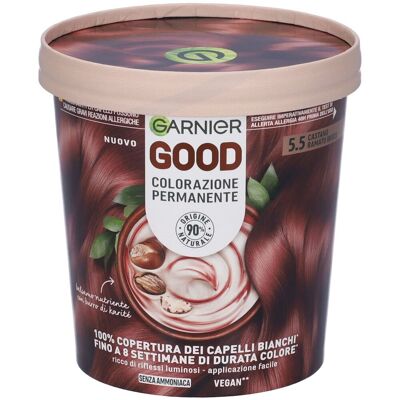 Garnier Good Colorazione Permanente 5.5 Castano Ramato Ibisco 160 g Ti Garnier Good Colorazione Permanente 5.5 Castano Ramato Ibisco 160 g Ti