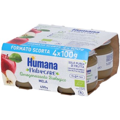 Humana Alimento per Bebè Mela Bio - 4 x 100g Humana Alimento per Bebè Mela Bio - 4 x 100g