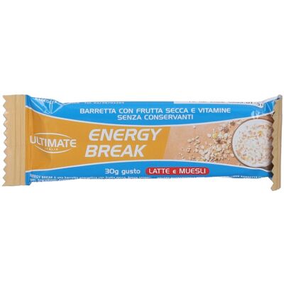 Ultimate Italia Energy Break Barretta Proteica Gusto Latte e Muesli 30 Ultimate Italia Energy Break Barretta Proteica Gusto Latte e Muesli 30