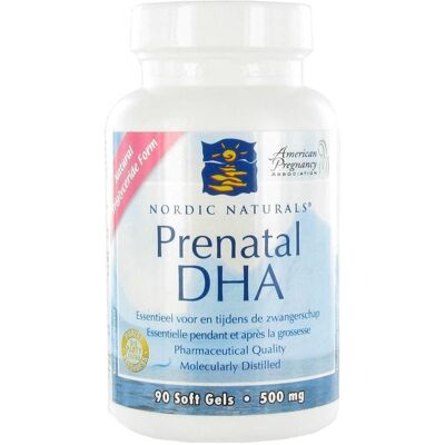 Nordic Naturals DHA Prenatale 830 mg + D3 400 IU Softgels senza gusto 90 - Integratore Omega-3 prenatale Nordic Naturals DHA Prenatale 830 mg + D3 400 IU Softgels senza gusto 90 - Integratore Omega-3 prenatale