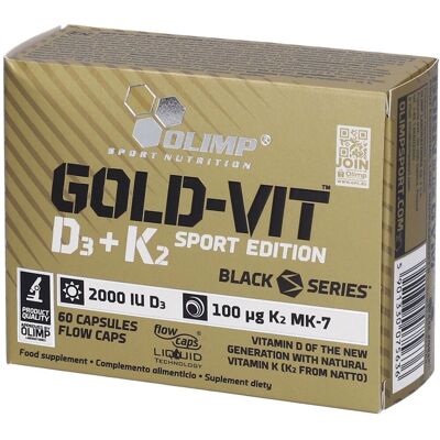 Olimp Nutrition Gold Vit D3 + K2 Edizione Sport - 60 capsule Olimp Nutrition Gold Vit D3 + K2 Edizione Sport - 60 capsule