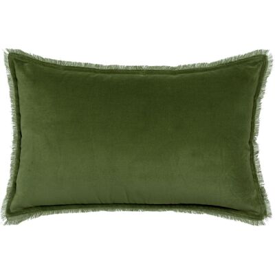 Fodera per Cuscino in Velluto di Cotone Vivaraise FARA - Verde - 40x65 cm - Tipo di Cuscino Fodera per Cuscino in Velluto di Cotone Vivaraise FARA - Verde - 40x65 cm - Tipo di Cuscino