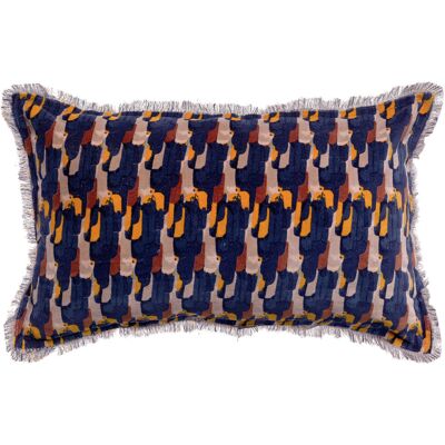 Fodera per cuscino TAHIS Blu Vivaraise - Cushion Cover Fodera per cuscino TAHIS Blu Vivaraise - Cushion Cover