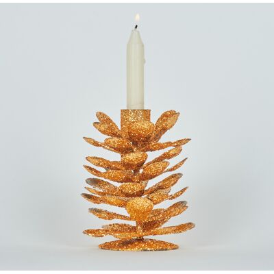 Candelina di Natale Bizzotto Oro Bianco H10 - Candela Candelina di Natale Bizzotto Oro Bianco H10 - Candela