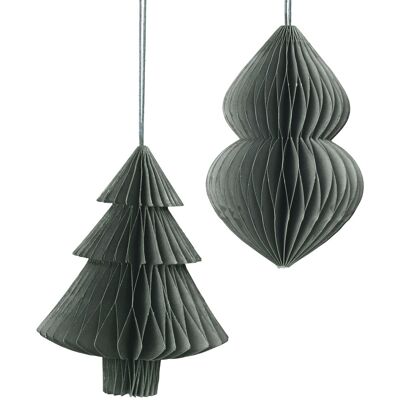 Decorazioni Natalizie di Carta Verdi di Broste Copenhagen - Decorazioni di Natale Decorazioni Natalizie di Carta Verdi di Broste Copenhagen - Decorazioni di Natale