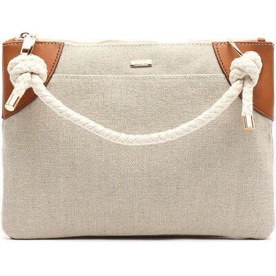 Misako Borsa a tracolla Cordeli borsa a spalla con tracolla Beige Unica Misako Borsa a tracolla Cordeli borsa a spalla con tracolla Beige Unica