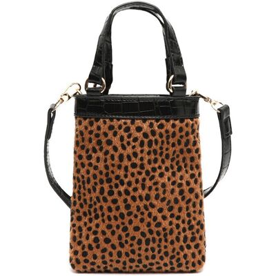 Misako Borsa a tracolla Samira borsa a mano piccola animal print Nero Unica Misako Borsa a tracolla Samira borsa a mano piccola animal print Nero Unica