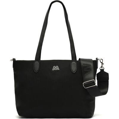 Misako Borsa a tracolla Geran borsa shopper nylon Nero Unica Misako Borsa a tracolla Geran borsa shopper nylon Nero Unica