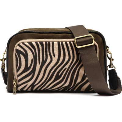 Misako Borsa a tracolla Mider borsa a tracolla effetto camoscio Verde Unica Misako Borsa a tracolla Mider borsa a tracolla effetto camoscio Verde Unica
