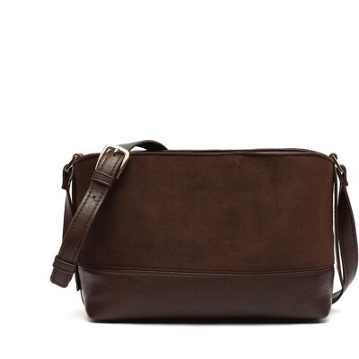 Misako Borsa a tracolla Rich piccola borsa a tracolla effetto Marrone Unica Misako Borsa a tracolla Rich piccola borsa a tracolla effetto Marrone Unica