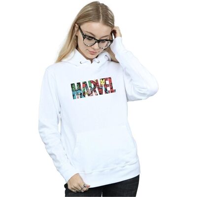 Marvel Felpe con cappuccio BI2014 Bianco EU M Marvel Felpe con cappuccio BI2014 Bianco EU M