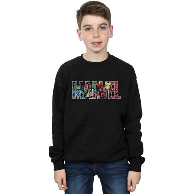 Marvel Felpe Character Infill Nero 3 / 4 anni Marvel Felpe Character Infill Nero 3 / 4 anni