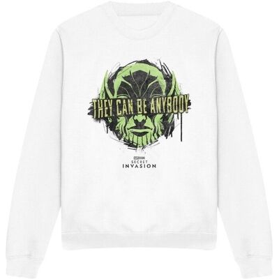 Marvel Felpe Secret Invasion Anybody Bianco EU S Marvel Felpe Secret Invasion Anybody Bianco EU S