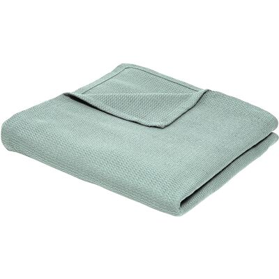 Today Plaid, coperte Jeté de Lit Nid d'Abeille 150/200 Coton Essential Celadon Verde 150x200 cm Today Plaid, coperte Jeté de Lit Nid d'Abeille 150/200 Coton Essential Celadon Verde 150x200 cm