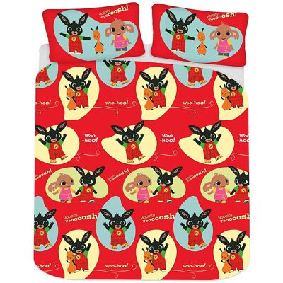 Set di federa copripiumino Bing Bunny Utag202 Rosso/Azzurro Reversibile Set di federa copripiumino Bing Bunny Utag202 Rosso/Azzurro Reversibile