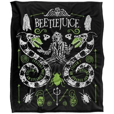 Beetlejuice Plaid, coperte 147 cm x 91 cm TV39680 Multicolore Unica Beetlejuice Plaid, coperte 147 cm x 91 cm TV39680 Multicolore Unica