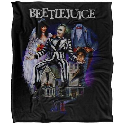Beetlejuice Plaid, coperte 147 cm x 91 cm TV39774 Multicolore Unica Beetlejuice Plaid, coperte 147 cm x 91 cm TV39774 Multicolore Unica