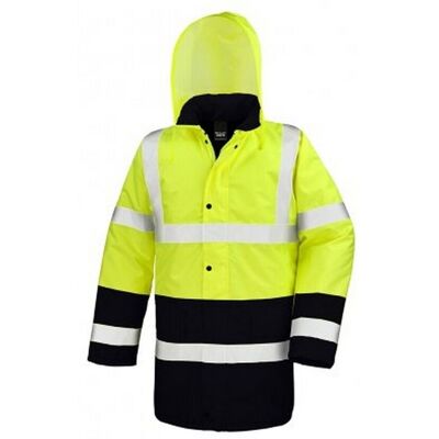 Result Core Motorway Giacca di Sicurezza - Unisex Alta Visibilità Giallo/Nero XXL Result Core Motorway Giacca di Sicurezza - Unisex Alta Visibilità Giallo/Nero XXL