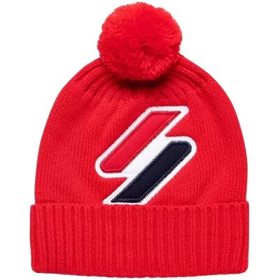 Superdry Berretto Classic logo Rosso Unica Superdry Berretto Classic logo Rosso Unica