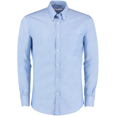 Kustom Kit Camicia a maniche lunghe KK182 Blu FR 44 Kustom Kit Camicia a maniche lunghe KK182 Blu FR 44