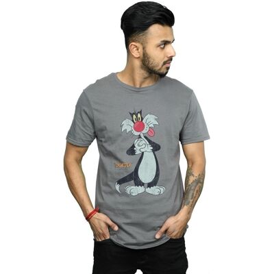 Absolute Cult Sylvester T-Shirt Slim Fit Grigio Scuro - Uomo Looney Tunes Absolute Cult Sylvester T-Shirt Slim Fit Grigio Scuro - Uomo Looney Tunes