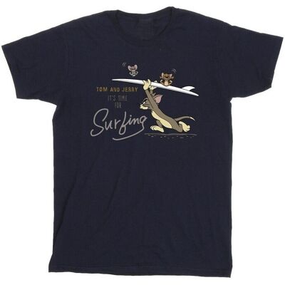 Dessins Animés T-shirt It's Time For Surfing Blu EU L Dessins Animés T-shirt It's Time For Surfing Blu EU L