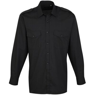 Premier Camicia a maniche lunghe PR210 Nero FR 48 Premier Camicia a maniche lunghe PR210 Nero FR 48