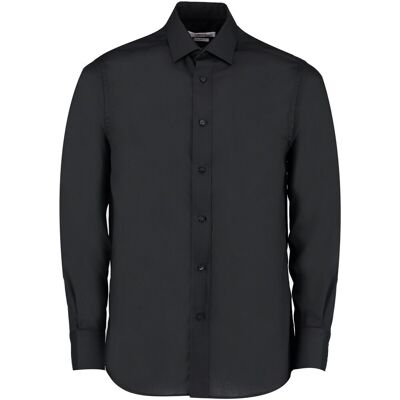 Kustom Kit Camicia a maniche lunghe K131 Nero FR 42 Kustom Kit Camicia a maniche lunghe K131 Nero FR 42