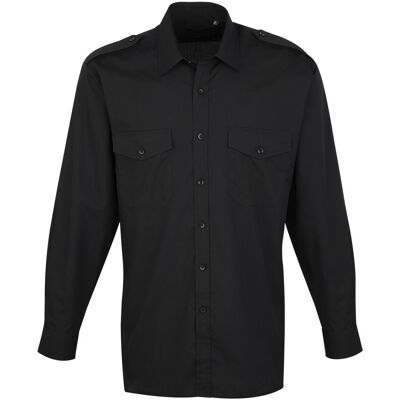 Premier Camicia a maniche lunghe PR210 Nero FR 46 Premier Camicia a maniche lunghe PR210 Nero FR 46