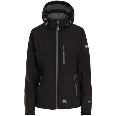 Giacca softshell impermeabile da donna Trespass Bela II - Nera - XXL Giacca softshell impermeabile da donna Trespass Bela II - Nera - XXL