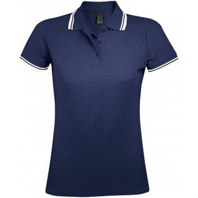 Maglia polo donna Sol's Pasadena a maniche corte con dettaglio a contrasto - Cotone - Taglia XXL Maglia polo donna Sol's Pasadena a maniche corte con dettaglio a contrasto - Cotone - Taglia XXL