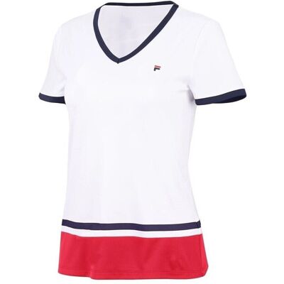T-Shirt Elisabeth a manica corta con scollo a V Fila - Abbigliamento sportivo T-Shirt Elisabeth a manica corta con scollo a V Fila - Abbigliamento sportivo