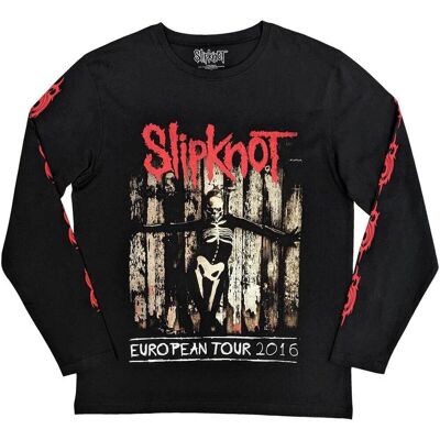 Slipknot T-shirts a maniche lunghe Skeleton Flag Nero EU L Slipknot T-shirts a maniche lunghe Skeleton Flag Nero EU L