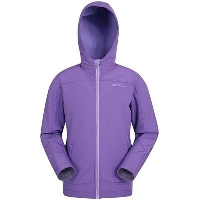 Giacca softshell resistente all'acqua Mountain Warehouse Exodus - Viola - 11-12 anni Giacca softshell resistente all'acqua Mountain Warehouse Exodus - Viola - 11-12 anni