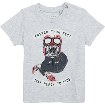 Ikks T-shirt XW10081 Grigio 6 mesi Ikks T-shirt XW10081 Grigio 6 mesi