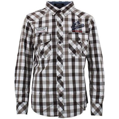 Srk Camicia a maniche lunghe Chemise manches longues garçon ECAMDRY Marrone 6 anni Srk Camicia a maniche lunghe Chemise manches longues garçon ECAMDRY Marrone 6 anni