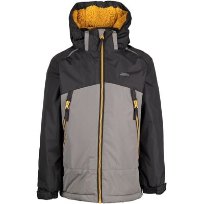 Giacca con zip a contrasto per bambini - Grigia 5-6 anni Giacca con zip a contrasto per bambini - Grigia 5-6 anni