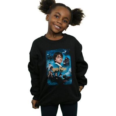 Felpa Nera Harry Potter - Pietra Filosofale - Bambini 12-13 Anni Felpa Nera Harry Potter - Pietra Filosofale - Bambini 12-13 Anni