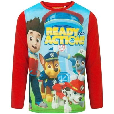 Dessins Animés T-shirts a maniche lunghe Ready For Action Rosso 5 anni Dessins Animés T-shirts a maniche lunghe Ready For Action Rosso 5 anni