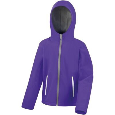 Result Core Giacca Soft Shell con Cappuccio per Bambini - Giacca Result Core Giacca Soft Shell con Cappuccio per Bambini - Giacca